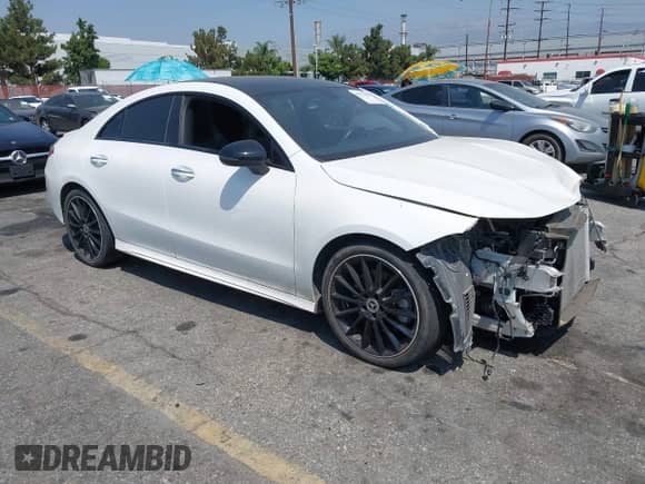 2023 Mercedes-Benz CLA 250 с VIN W1K5J4GB2PN349021, выставлен на аукционе IAAI как лот 42970963 с пробегом 20 045 миль миль и . История ставок и продаж доступна на DreamBid. Изображение 1.