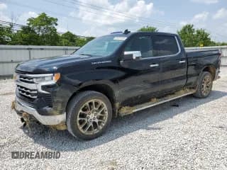 ✅ 2025 Chevrolet Silverado 1500 LTZ • VIN: 1GCUKGE85SZ250884 • Lot: 59331435. Listed on Copart with 376 mi. Free auction sales archive from the USA and detailed vehicle history report at DreamBid. Image 1.