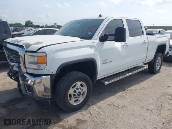 ✅ 2015 GMC Sierra 2500HD SLE • VIN: 1GT12YEG4FF128623 • Lot: 42298401. Listed on IAAI with 154,679 mi. Free auction sales archive from the USA and detailed vehicle history report at DreamBid. Image 2.