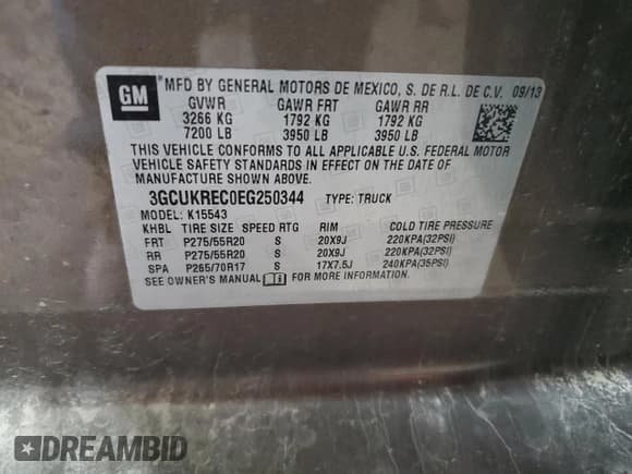 ✅ 2014 Chevrolet Silverado 1500 LT • VIN: 3GCUKREC0EG250344 • Lot: 91191835. Wystawiony na Copart z przebiegiem 168 317 mil. Bezpłatny archiwum sprzedaży aukcyjnych z USA i szczegółowy raport historii pojazdu na DreamBid. Zdjęcie 13.