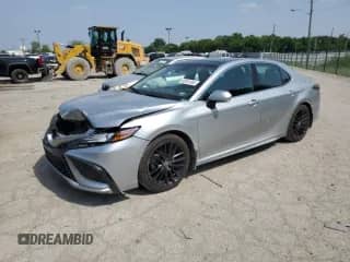 2022 Toyota Camry XSE with VIN 4T1K61AK2NU022266, listed as a Copart auction lot 65891365 with 91,795 mi miles and Salvage title. Bid and sale history available at DreamBid. Image 1.