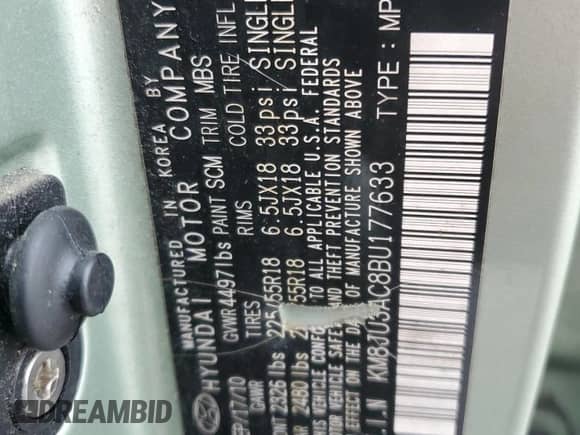 2011 Hyundai Tucson Limited z VIN KM8JU3AC8BU177633, wystawiony jako Copart lot #72858954 z przebiegiem 146 020 mil mil oraz Szkoda całkowita • Salvage title. Historia ofert i sprzedaży dostępna na DreamBid. Obrazek 15.