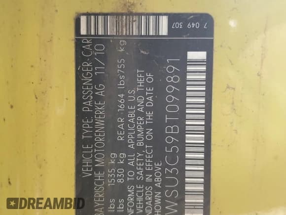 ✅ 2011 MINI Hardtop • VIN: WMWSU3C59BT099891 • Lot: 85599845. Wystawiony na Copart z przebiegiem 93 166 mil. Bezpłatny archiwum sprzedaży aukcyjnych z USA i szczegółowy raport historii pojazdu na DreamBid. Zdjęcie 12.