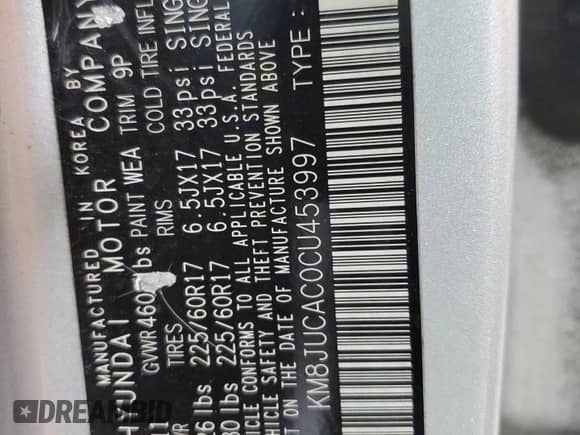 ✅ 2012 Hyundai Tucson Limited • VIN: KM8JUCAC0CU453997 • Лот: 80983605. Размещён на Copart с пробегом 220 192 миль миль. Получите бесплатный доступ к архиву аукционных продаж из США и посмотрите подробный отчёт об истории автомобиля на DreamBid. Изображение 13.