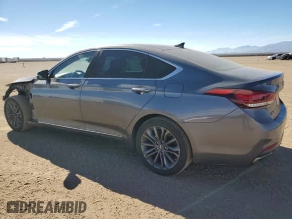 2015 Hyundai Genesis 3.8L z VIN KMHGN4JE4FU096598, wystawiony jako Copart lot #77477754 z przebiegiem 92 316 mil mil oraz Szkoda całkowita • Salvage title. Historia ofert i sprzedaży dostępna na DreamBid. Obrazek 2.