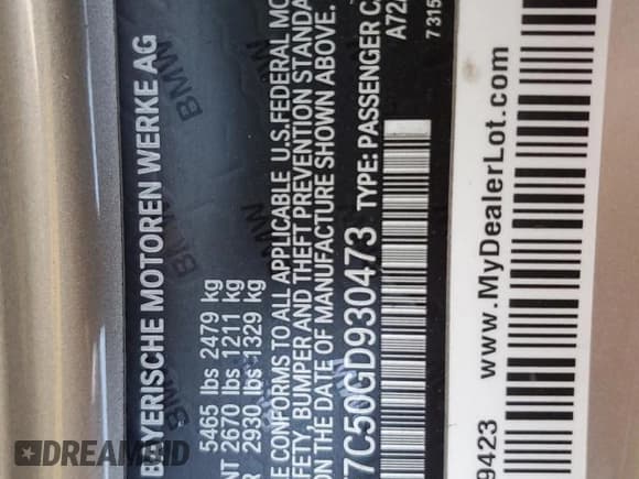 ✅ 2016 BMW 6 Series 650i xDrive • VIN: WBA6F7C50GD930473 • Лот: 79723834. Опубликован ранее на Copart с пробегом 100 131 миль. Бесплатный доступ к архиву аукционных продаж из США и подробный отчёт об истории автомобиля на DreamBid. Изображение 14.