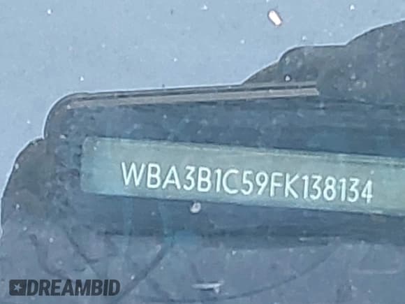 ✅ 2015 BMW 3 Series 320i • VIN: WBA3B1C59FK138134 • Lot: 42499308. Listed on IAAI with 131,409 mi. Free auction sales archive from the USA and detailed vehicle history report at DreamBid. Image 9.