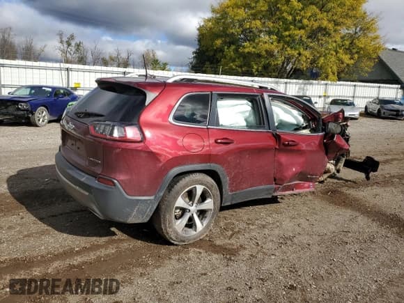 ✅ 2020 Jeep Cherokee Limited • VIN: 1C4PJMDX8LD655482 • Лот: 82718665. Опубликован ранее на Copart с пробегом 51 517 миль. Бесплатный доступ к архиву аукционных продаж из США и подробный отчёт об истории автомобиля на DreamBid. Изображение 3.