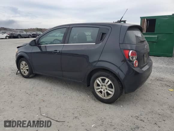 2013 Chevrolet Sonic LT with VIN 1G1JD6SB2D4162018, listed as a Copart auction lot 81661444 with 129,393 mi miles and Salvage title. Bid and sale history available at DreamBid. Image 2.