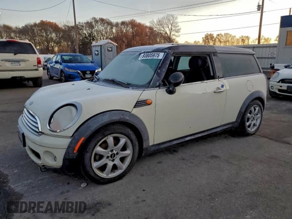 ✅ 2009 MINI Clubman • VIN: WMWML335X9TN69335 • Lot: 93805975. Wystawiony na Copart z przebiegiem 103 427 mil. Bezpłatny archiwum sprzedaży aukcyjnych z USA i szczegółowy raport historii pojazdu na DreamBid. Zdjęcie 1.