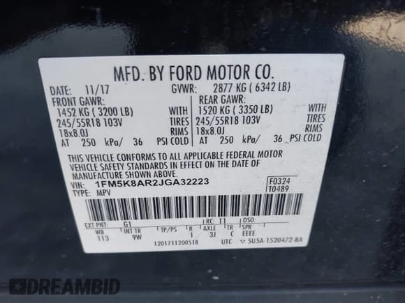 ✅ 2018 Ford Police Interceptor Utility • VIN: 1FM5K8AR2JGA32223 • Лот: 43834278. Опубликован ранее на IAAI с пробегом 187 698 миль. Бесплатный доступ к архиву аукционных продаж из США и подробный отчёт об истории автомобиля на DreamBid. Изображение 9.