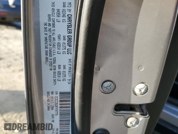 ✅ 2015 Dodge Challenger SXT Plus • VIN: 2C3CDZBG9FH707770 • Lot: 36826334. Wystawiony na Copart z przebiegiem 103 067 mil. Bezpłatny archiwum sprzedaży aukcyjnych z USA i szczegółowy raport historii pojazdu na DreamBid. Zdjęcie 12.