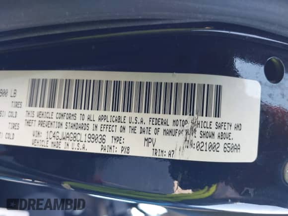 2012 Jeep Wrangler Sport с VIN 1C4GJWAG8CL199036, выставлен на аукционе IAAI как лот 43443659 с пробегом 100 492 миль миль и . История ставок и продаж доступна на DreamBid. Изображение 9.