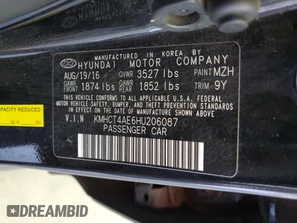 ✅ 2017 Hyundai Accent SE • VIN: KMHCT4AE6HU206087 • Лот: 73350044. Опубликован ранее на Copart с пробегом 135 353 миль. Бесплатный доступ к архиву аукционных продаж из США и подробный отчёт об истории автомобиля на DreamBid. Изображение 12.