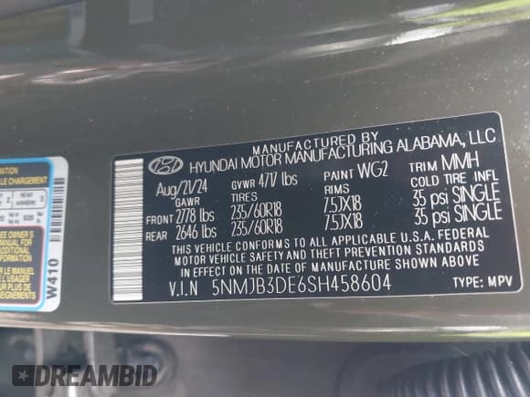 ✅ 2025 Hyundai Tucson SEL • VIN: 5NMJB3DE6SH458604 • Лот: 43070325. Опубликован ранее на IAAI с пробегом 10 000 миль. Бесплатный доступ к архиву аукционных продаж из США и подробный отчёт об истории автомобиля на DreamBid. Изображение 9.