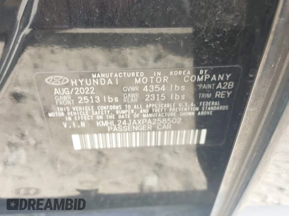 ✅ 2023 Hyundai Sonata SE • VIN: KMHL24JAXPA258502 • Лот: 43360187. Опубликован ранее на IAAI с пробегом 70 189 миль. Бесплатный доступ к архиву аукционных продаж из США и подробный отчёт об истории автомобиля на DreamBid. Изображение 9.