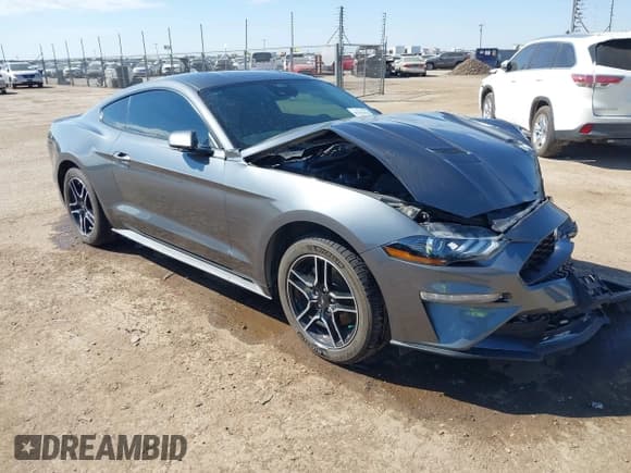 ✅ 2023 Ford Mustang EcoBoost • VIN: 1FA6P8TH8P5113154 • Лот: 43352470. Опубликован ранее на IAAI с пробегом 33 580 миль. Бесплатный доступ к архиву аукционных продаж из США и подробный отчёт об истории автомобиля на DreamBid. Изображение 1.