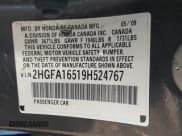 ✅ 2009 Honda Civic LX • VIN: 2HGFA16519H524767 • Lot: 43488730. Wystawiony na IAAI z przebiegiem 192 579 mil. Bezpłatny archiwum sprzedaży aukcyjnych z USA i szczegółowy raport historii pojazdu na DreamBid. Zdjęcie 9.