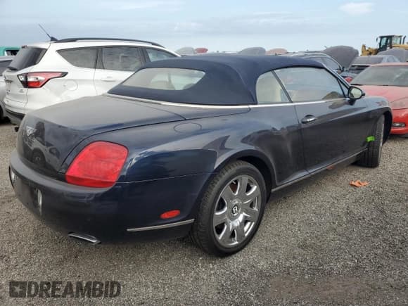 ✅ 2008 Bentley Continental GT • VIN: SCBDR33W48C054732 • Lot: 75875984. Listed on Copart with 27,424 mi. Free auction sales archive from the USA and detailed vehicle history report at DreamBid. Image 3.