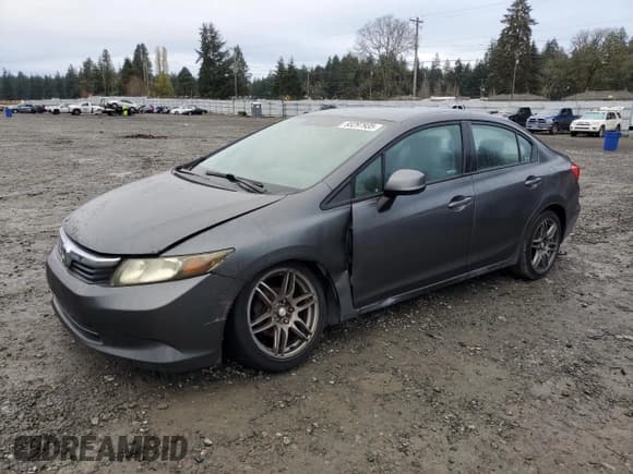 ✅ 2012 Honda Civic LX • VIN: 2HGFB2F59CH563553 • Lot: 93297935. Listed on Copart with 163,894 mi. Free auction sales archive from the USA and detailed vehicle history report at DreamBid. Image 1.
