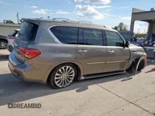 ✅ 2017 Infiniti QX80 • VIN: JN8AZ2NF2H9645067 • Лот: 82320245. Опубликован ранее на Copart с пробегом 62 879 миль. Бесплатный доступ к архиву аукционных продаж из США и подробный отчёт об истории автомобиля на DreamBid. Изображение 3.