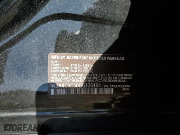 ✅ 2016 BMW 4 Series 428i xDrive • VIN: WBA4C9C50GG136194 • Lot: 87256315. Listed on Copart with 124,192 mi. Free auction sales archive from the USA and detailed vehicle history report at DreamBid. Image 12.