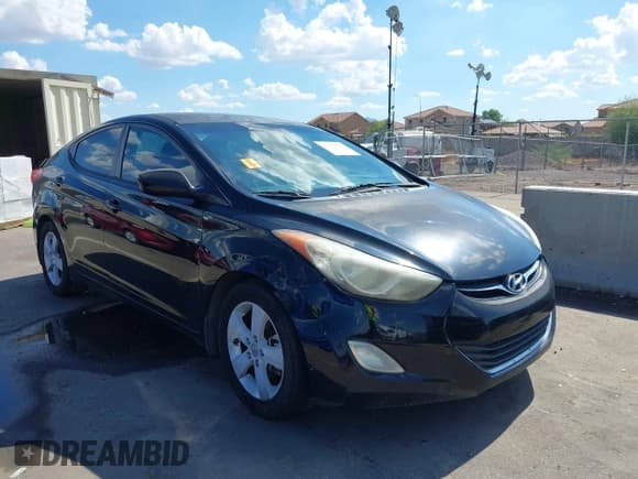 ✅ 2013 Hyundai Elantra GLS • VIN: 5NPDH4AE1DH170792 • Lot: 42393330. Listed on IAAI with 159,813 mi. Free auction sales archive from the USA and detailed vehicle history report at DreamBid. Image 1.