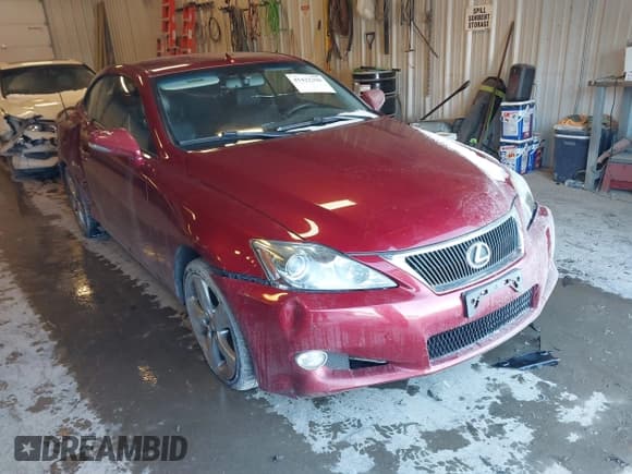 ✅ 2010 Lexus IS 250 C • VIN: JTHFF2C24A2510566 • Lot: 41422398. Listed on IAAI with 144,074 mi. Free auction sales archive from the USA and detailed vehicle history report at DreamBid. Image 1.