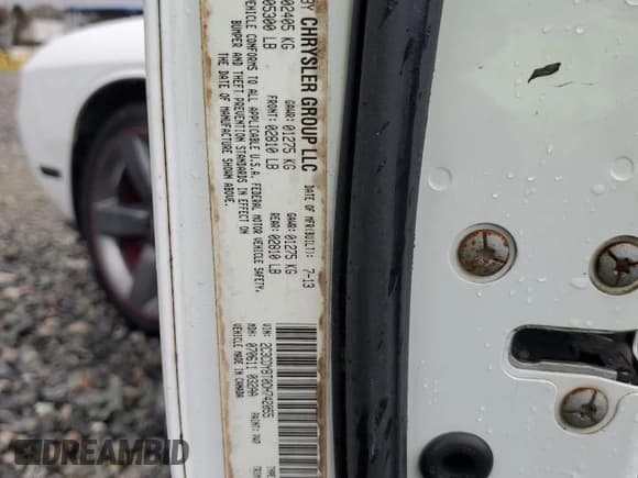 ✅ 2013 Dodge Challenger R/T Classic • VIN: 2C3CDYBT0DH742055 • Лот: 44037714. Опубликован ранее на Copart с пробегом 191 572 миль. Бесплатный доступ к архиву аукционных продаж из США и подробный отчёт об истории автомобиля на DreamBid. Изображение 12.