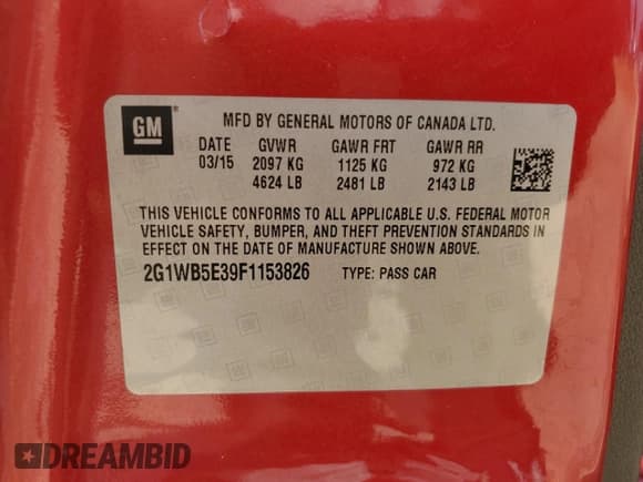 ✅ 2015 Chevrolet Impala LT • VIN: 2G1WB5E39F1153826 • Лот: 70433304. Опубликован ранее на Copart с пробегом 141 281 миль. Бесплатный доступ к архиву аукционных продаж из США и подробный отчёт об истории автомобиля на DreamBid. Изображение 12.