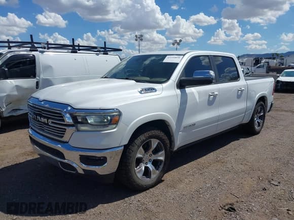 ✅ 2019 Ram 1500 Laramie • VIN: 1C6SRFJT9KN593400 • Lot: 43159850. Listed on IAAI with 86,077 mi. Free auction sales archive from the USA and detailed vehicle history report at DreamBid. Image 17.