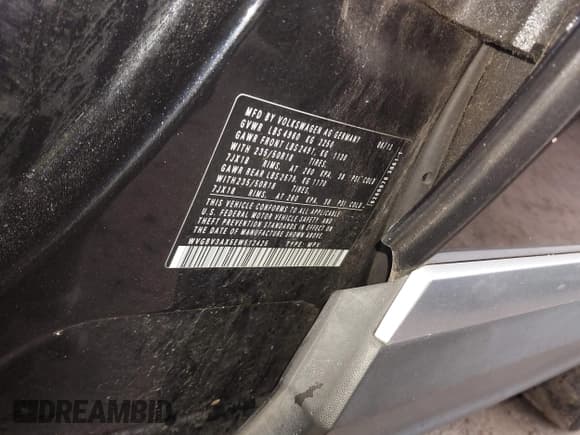 ✅ 2014 Volkswagen Tiguan S • VIN: WVGBV3AX5EW512425 • Lot: 43754178. Listed on IAAI with 157,539 mi. Free auction sales archive from the USA and detailed vehicle history report at DreamBid. Image 9.