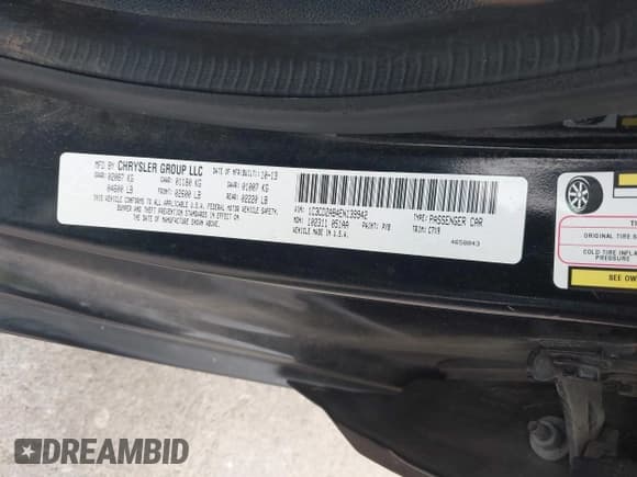 ✅ 2014 Dodge Avenger SE • VIN: 1C3CDZAB4EN139942 • Лот: 41436868. Опубликован ранее на IAAI с пробегом 86 127 миль. Бесплатный доступ к архиву аукционных продаж из США и подробный отчёт об истории автомобиля на DreamBid. Изображение 9.