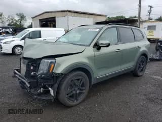 ✅ 2023 Kia Telluride SX X-Line • VIN: 5XYP5DGC9PG350755 • Lot: 62903835. Listed on Copart with 28,375 mi. Free auction sales archive from the USA and detailed vehicle history report at DreamBid. Image 1.