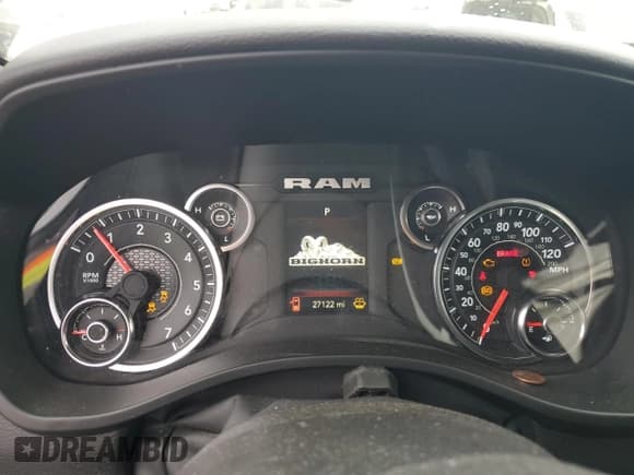 ✅ 2024 Ram 1500 Big Horn • VIN: 1C6SRFMT0RN208764 • Lot: 87274335. Listed on Copart with 27,122 mi. Free auction sales archive from the USA and detailed vehicle history report at DreamBid. Image 9.