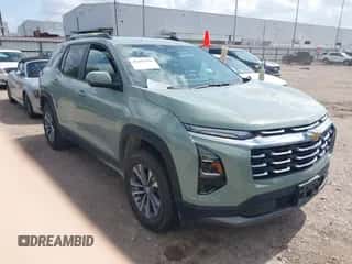 2025 Chevrolet Equinox FWD LT с VIN 3GNAXHEG7SL210645, выставлен на аукционе IAAI как лот 42452366 с пробегом 12 468 миль миль и . История ставок и продаж доступна на DreamBid. Изображение 1.