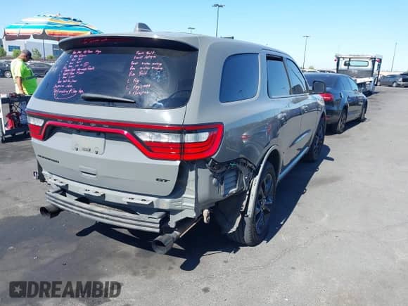 2021 Dodge Durango GT with VIN 1C4RDHDG1MC689049, listed as a IAAI auction lot 42655128 with 112,896 mi miles and . Bid and sale history available at DreamBid. Image 4.