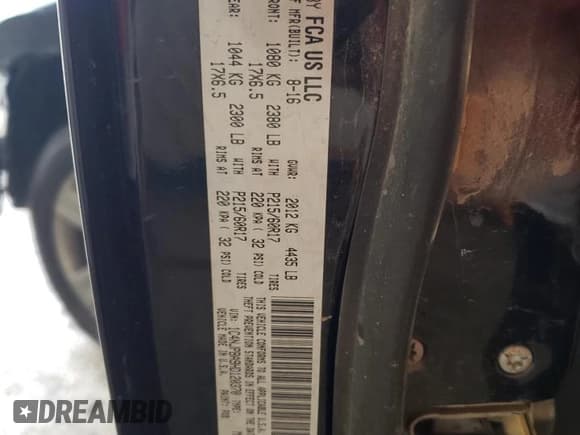 ✅ 2017 Jeep Patriot Sport SE • VIN: 1C4NJPBA9HD120370 • Лот: 59902625. Опубликован ранее на Copart с пробегом 99 447 миль. Бесплатный доступ к архиву аукционных продаж из США и подробный отчёт об истории автомобиля на DreamBid. Изображение 13.