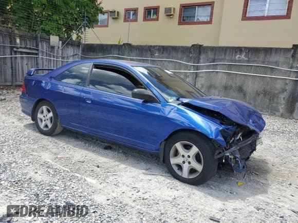 ✅ 2004 Honda Civic EX • VIN: 1HGEM22004L046484 • Lot: 61137865. Listed on Copart with Not provided. Free auction sales archive from the USA and detailed vehicle history report at DreamBid. Image 4.