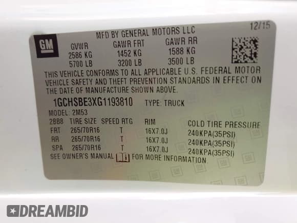 ✅ 2016 Chevrolet Colorado 2WD WT • VIN: 1GCHSBE3XG1193810 • Лот: 43649071. Опубликован ранее на IAAI с пробегом 84 766 миль. Бесплатный доступ к архиву аукционных продаж из США и подробный отчёт об истории автомобиля на DreamBid. Изображение 9.