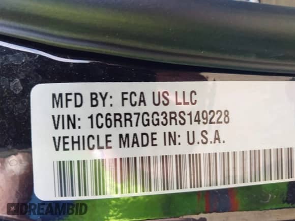 2024 Ram 1500 SLT z VIN 1C6RR7GG3RS149228, wystawiony jako IAAI lot #42574867 z przebiegiem 23 895 mil mil oraz . Historia ofert i sprzedaży dostępna na DreamBid. Obrazek 9.
