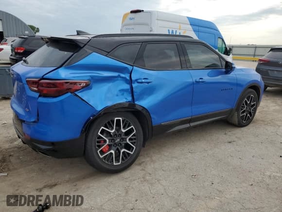 ✅ 2024 Chevrolet Blazer RS • VIN: 3GNKBKRS0RS192357 • Lot: 64292245. Listed on Copart with 32,271 mi. Free auction sales archive from the USA and detailed vehicle history report at DreamBid. Image 3.