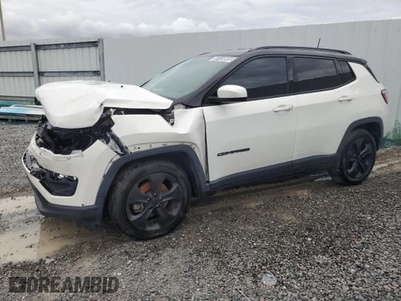✅ 2019 Jeep Compass Altitude • VIN: 3C4NJCBB0KT820121 • Lot: 69130805. Listed on Copart with 99,999 mi. Free auction sales archive from the USA and detailed vehicle history report at DreamBid. Image 1.
