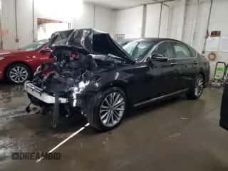 2016 Hyundai Genesis 3.8L z VIN KMHGN4JEXGU142212, wystawiony jako Copart lot #70810524 z przebiegiem 115 912 mil mil oraz Szkoda całkowita • Salvage title. Historia ofert i sprzedaży dostępna na DreamBid. Obrazek 1.