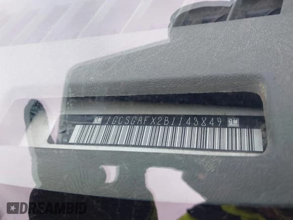 ✅ 2011 Chevrolet Express Cargo • VIN: 1GCSGAFX2B1143849 • Lot: 41858628. Listed on IAAI with 104,097 mi. Free auction sales archive from the USA and detailed vehicle history report at DreamBid. Image 9.