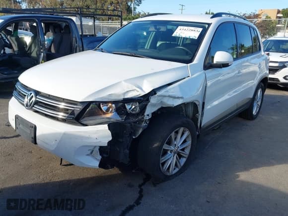 ✅ 2018 Volkswagen Tiguan • VIN: WVGAV7AX6JK001326 • Лот: 43422883. Опубликован ранее на IAAI с пробегом 91 695 миль. Бесплатный доступ к архиву аукционных продаж из США и подробный отчёт об истории автомобиля на DreamBid. Изображение 2.