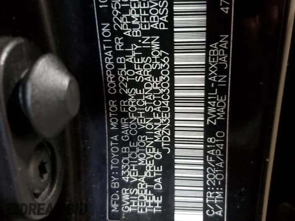 ✅ 2012 Toyota Prius Two • VIN: JTDZN3EU4C3030367 • Лот: 85267145. Опубликован ранее на Copart с пробегом 123 561 миль. Бесплатный доступ к архиву аукционных продаж из США и подробный отчёт об истории автомобиля на DreamBid. Изображение 10.