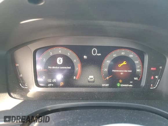 ✅ 2023 Acura Integra w/A-Spec Package • VIN: 19UDE4H38PA014033 • Lot: 51568445. Listed on Copart with 34,469 mi. Free auction sales archive from the USA and detailed vehicle history report at DreamBid. Image 9.