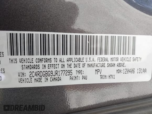 ✅ 2018 Dodge Grand Caravan SE • VIN: 2C4RDGBG9JR177295 • Lot: 43532444. Wystawiony na IAAI z przebiegiem 375 276 mil. Bezpłatny archiwum sprzedaży aukcyjnych z USA i szczegółowy raport historii pojazdu na DreamBid. Zdjęcie 9.