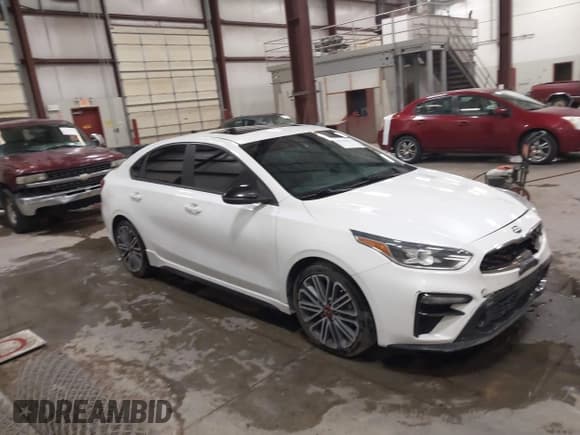 ✅ 2021 Kia Forte GT • VIN: 3KPF44AC9ME291528 • Lot: 42768213. Listed on IAAI with 97,398 mi. Free auction sales archive from the USA and detailed vehicle history report at DreamBid. Image 1.